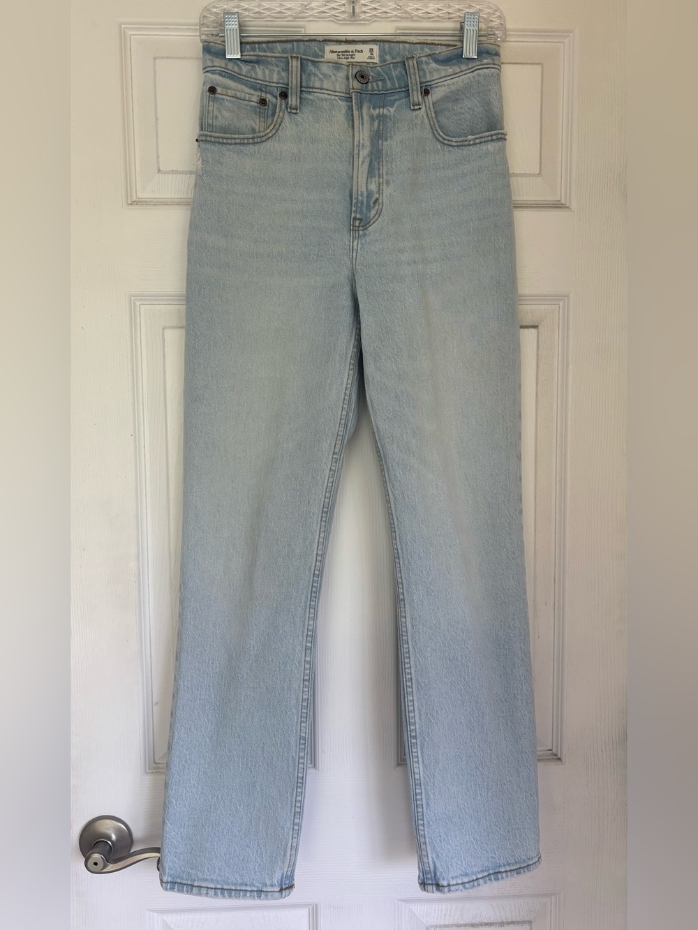 Abercrombie & Fitch Light Wash Straight-Leg Jeans